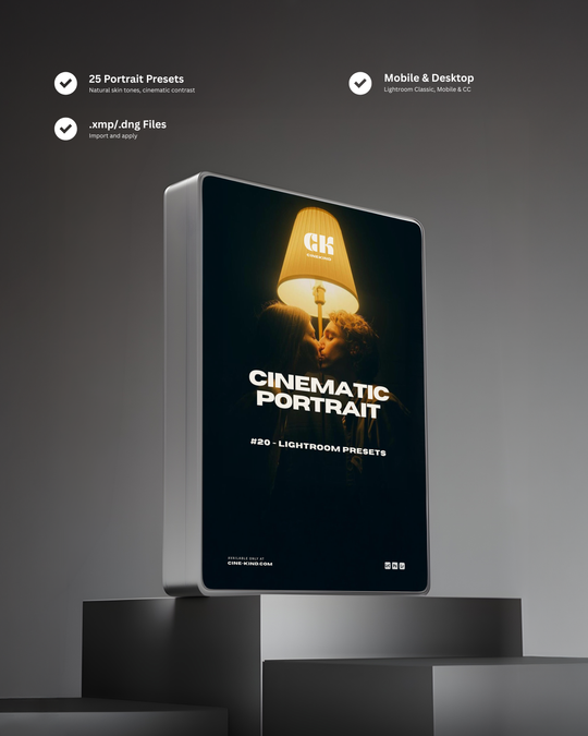 Cinematic Portrait Lightroom Presets
